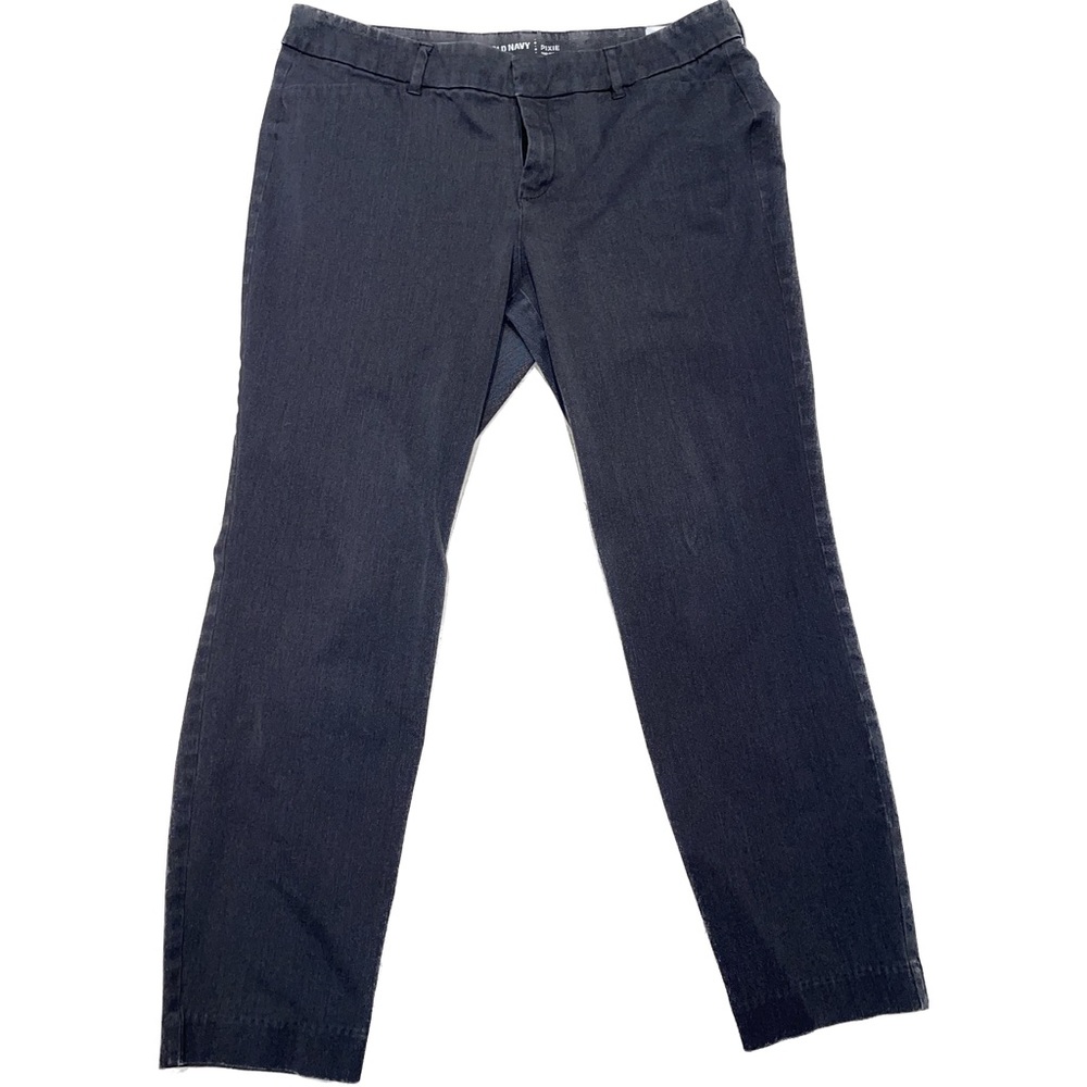 Mid Rise Heathered Pixie Straight Ankle Pants Size 12